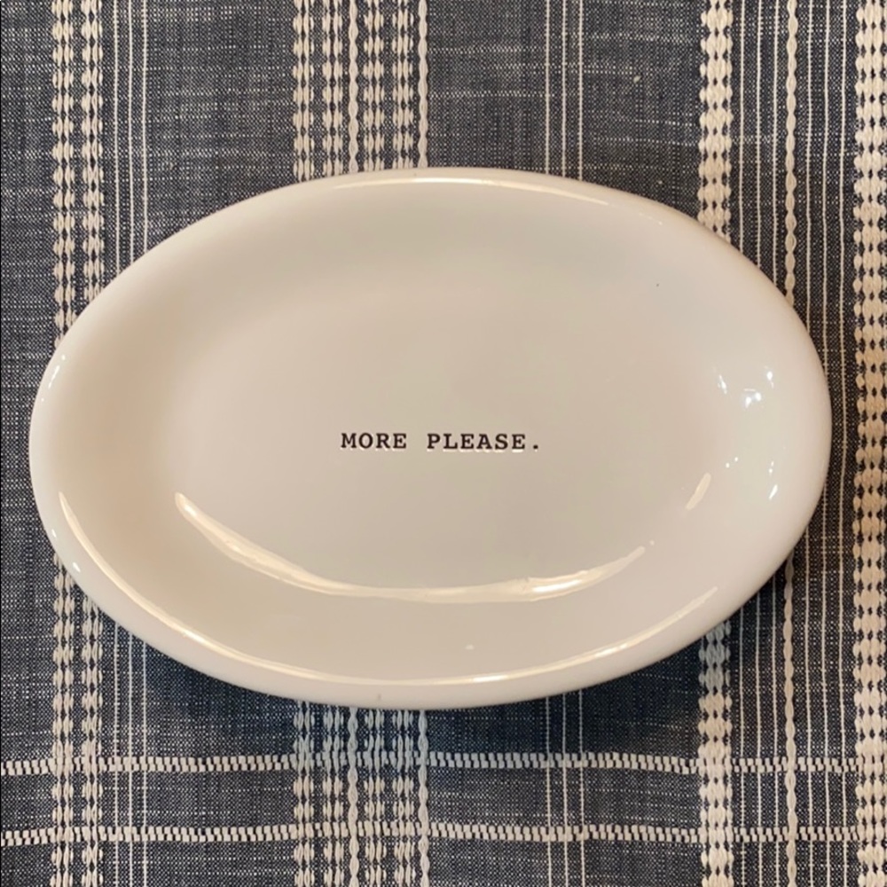 Rae Dunn (set of 6) Oval Snack Plates